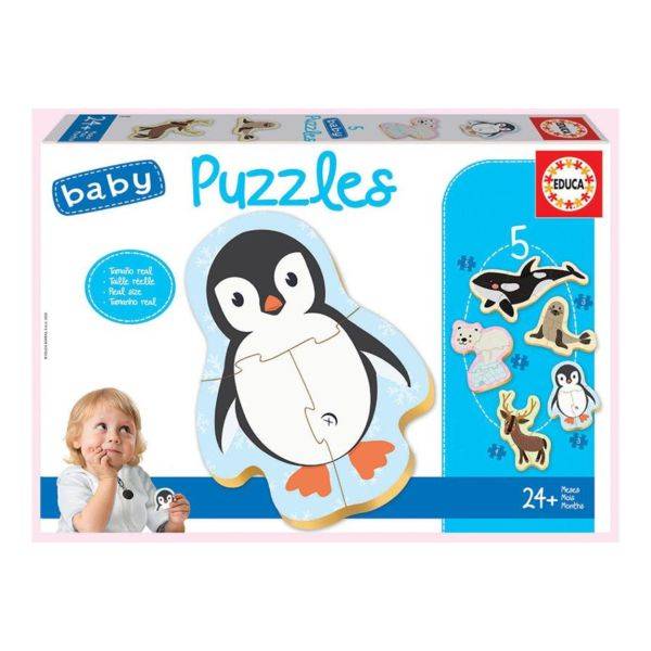 Educa 5in1 baby puzzle – Sarkvidéki állatok