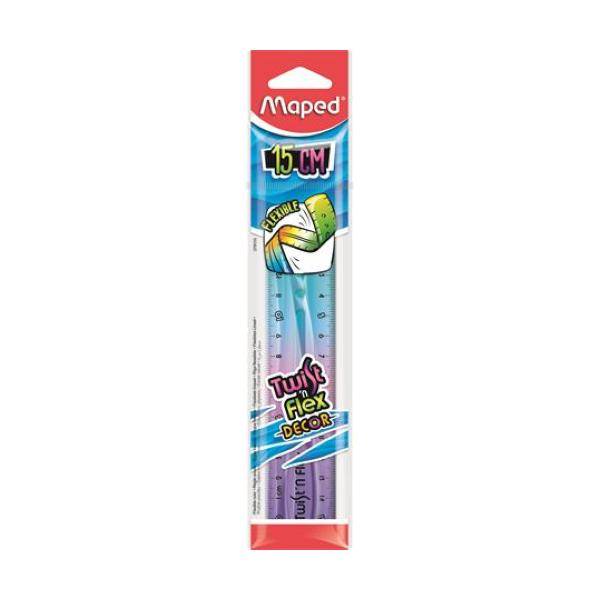 Maped flexibilis vonalzó 15 cm-es – lila-türkiz