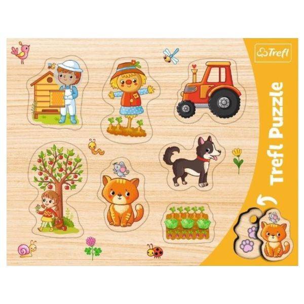 Trefl baby puzzle 6 db-os – Tanya állatai