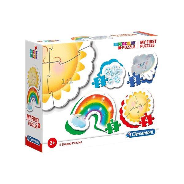 Bébi sziluett puzzle 4in1 – Időjárás