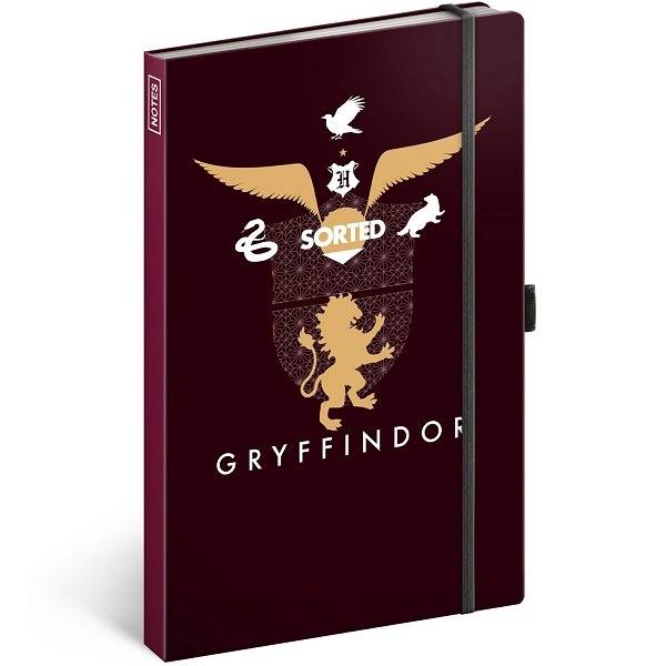 Harry Potter napló A5 - vonalas - Gryffindor