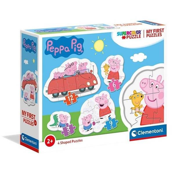 Clementoni Bébi sziluett puzzle 4in1 - Peppa malac