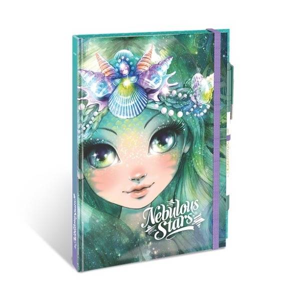 Nebulous Stars jegyzetfüzet fehér lapokkal és tollal – Marinia