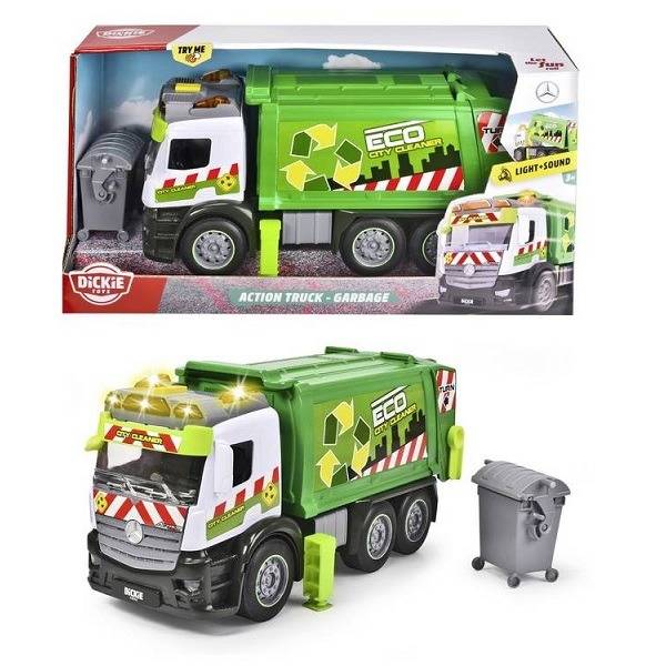 Dickie ECO City Cleaner kukásautó fénnyel és hanggal