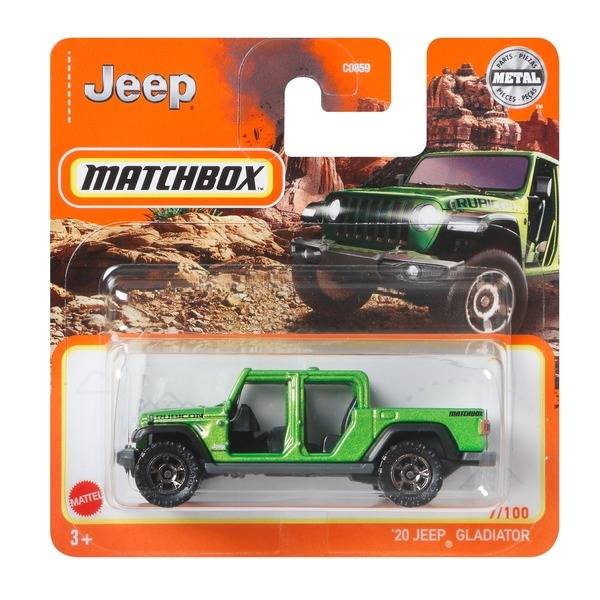 Matchbox fém kisautó – ’20 Jeep Gladiator – zöld