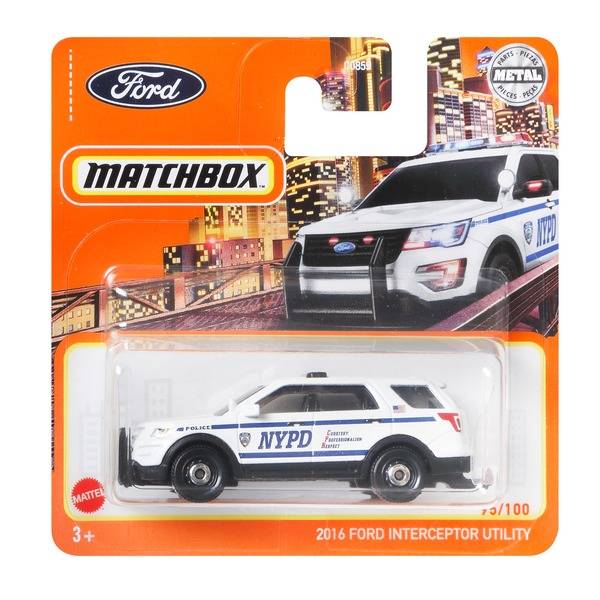 Matchbox fém kisautó – 2016 Ford Interceptor Utility – fehér