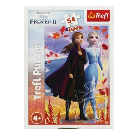 Jégvarázs 2 Mini puzzle 54 darabos - Anna és Elsa - Trefl