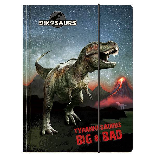 Dinoszauruszos gumis mappa A4-es – Big T-Rex