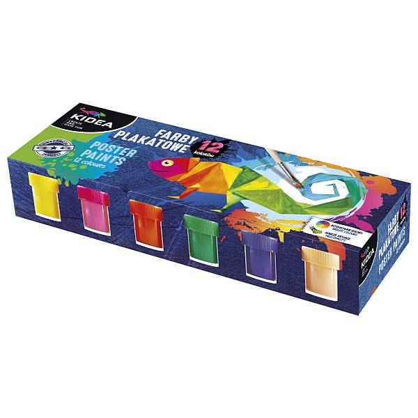 Kidea plakát festék készlet 12 db-os