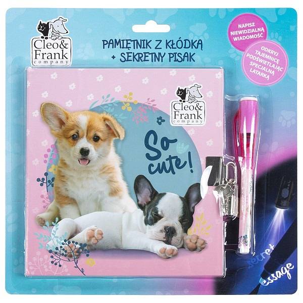 Cleo&Frank kutyás titkos napló UV tollal – So Cute