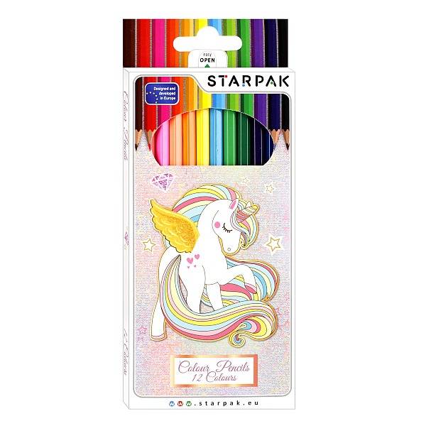 Starpak színes ceruza készlet 12 db-os - Unikornis