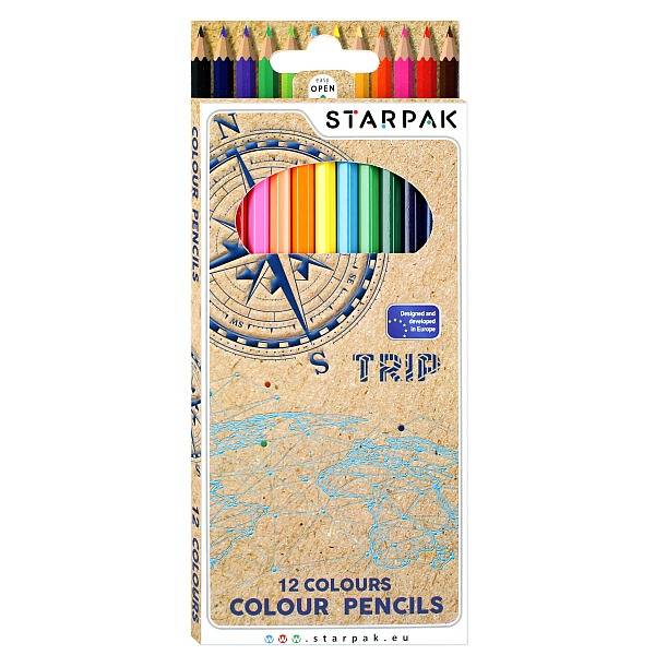 Starpak színes ceruza készlet 12 db-os - Trip 
