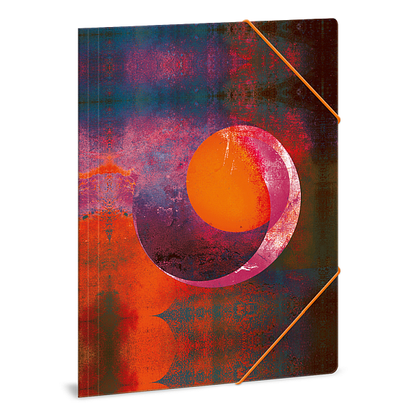 Ars Una gumis mappa A4 - Orange Moon