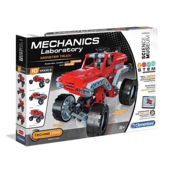 Clementoni mechanikai labor építőjáték – Monster Trucks
