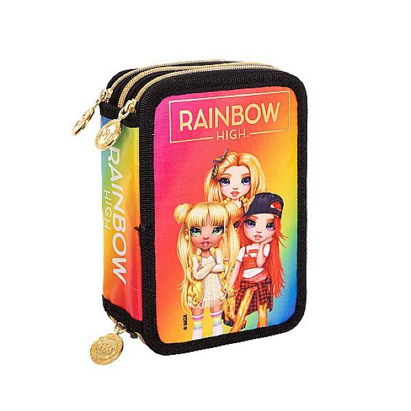 Rainbow High 3 emeletes tolltartó, felszerelt – Gold