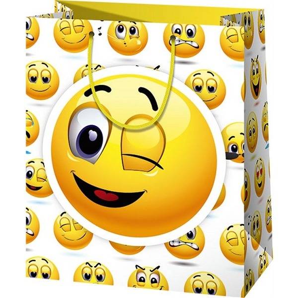 Emoji exkluzív ajándéktasak – közepes