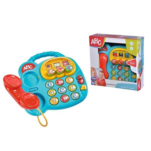 ABC Bébi telefon hanggal – kék