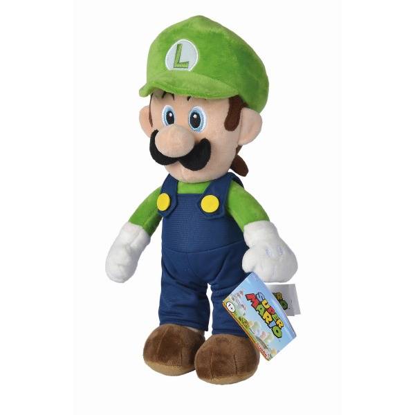 Super Mario plüss figura 30 cm – Luigi