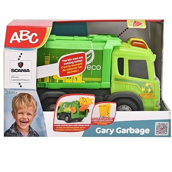 Dickie Happy ABC Gary Garbage kukásautó fénnyel és hanggal