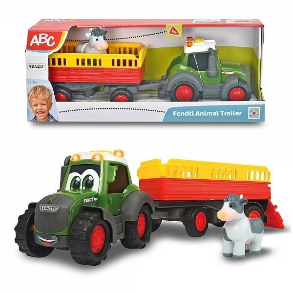 Dickie Happy ABC traktor utánfutóval fény- és hangeffekttel