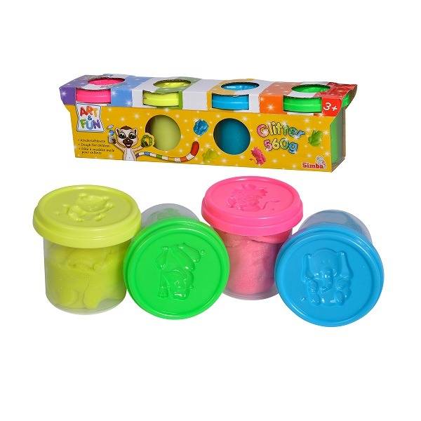 Art & Fun Tégelyes gyurma szett – glitter