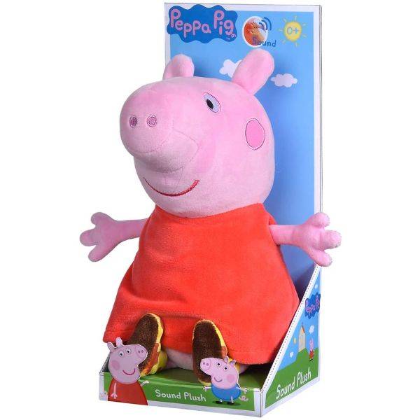 Peppa malac plüss figura hanggal 22 cm – Peppa