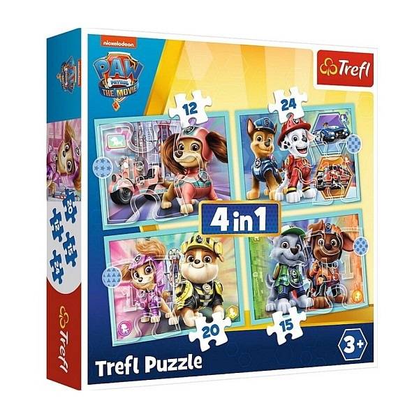 Trefl Mancs őrjárat puzzle 4 az 1-ben – A film