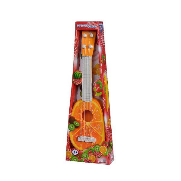 My Music World Gyümölcs mintás ukulele – narancsos
