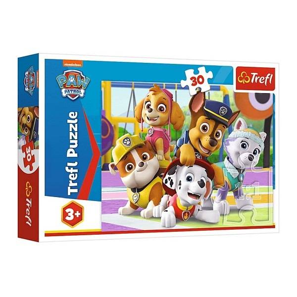 Trefl Mancs őrjárat puzzle 30 db-os – Vidám kutyik