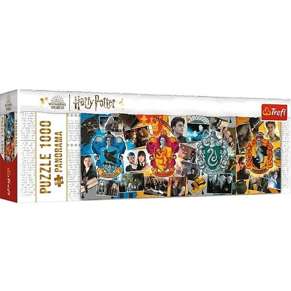 Harry Potter puzzle 1000 db-os panoráma – A négy roxforti ház