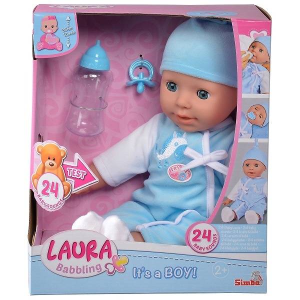Laura baba kisöccse bébi hangokkal, cumisüveggel
