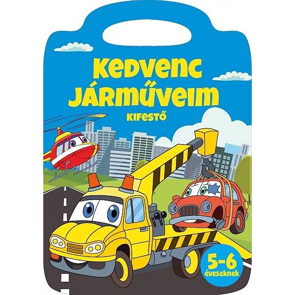 Kedvenc járműveim kifestő füzet