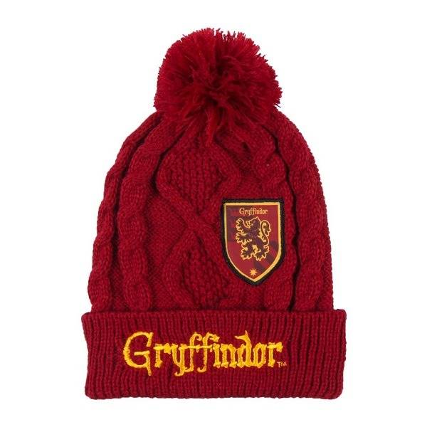 Harry Potter kötött sapka pomponos – Griffendél