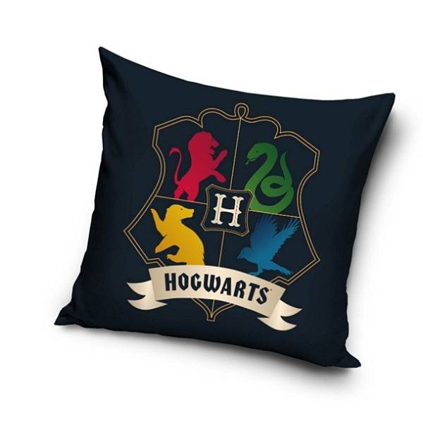 Harry Potter párna 40×40 cm – Roxforti házak címere