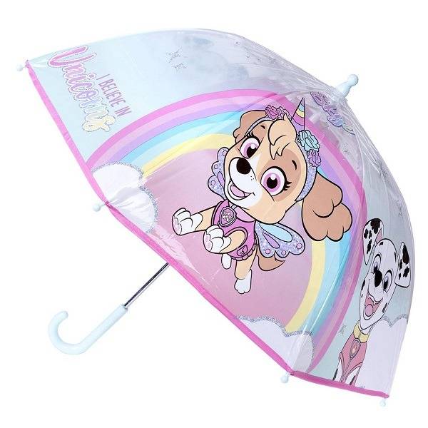 Mancs őrjárat átlátszó esernyő – Belive in Unicorns