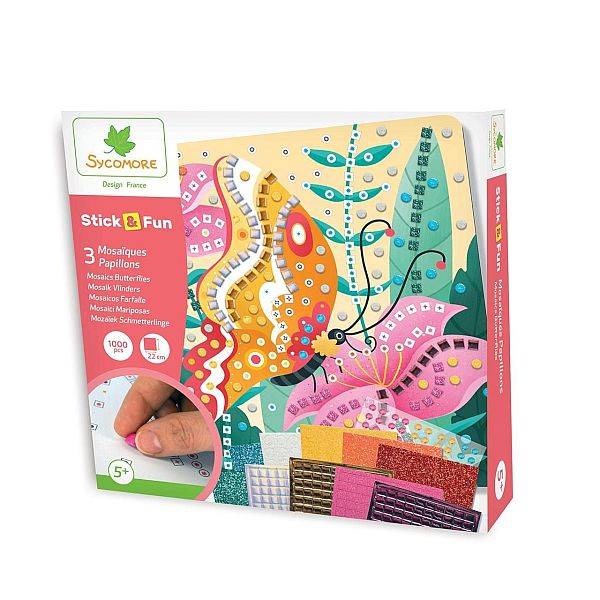 Sycomore Stick&Fun Mozaikkép-készítő – Pillangók