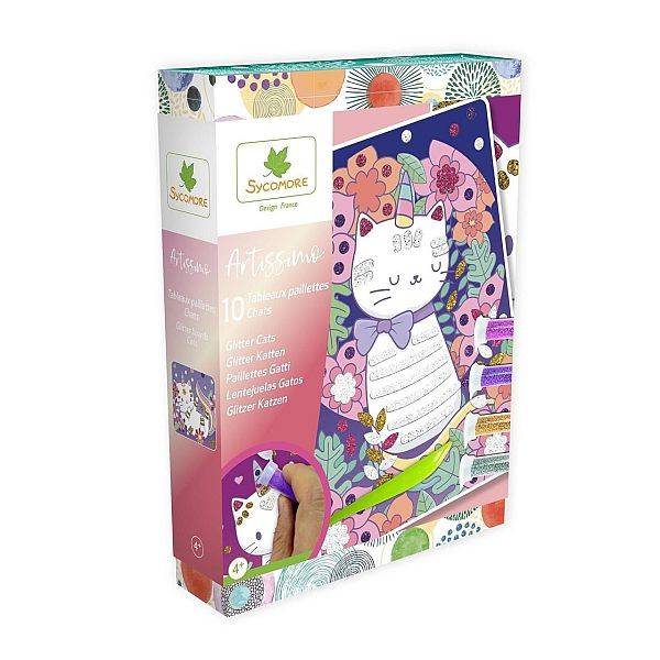 Sycomore Artissimo Glitterkép-készítő – ölelnivaló cicák