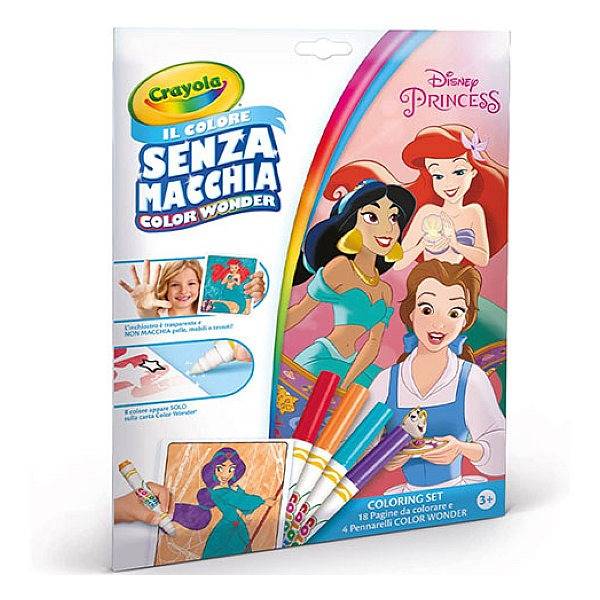 Crayola Color Wonder maszatmentes kifestő – Disney hercegnők