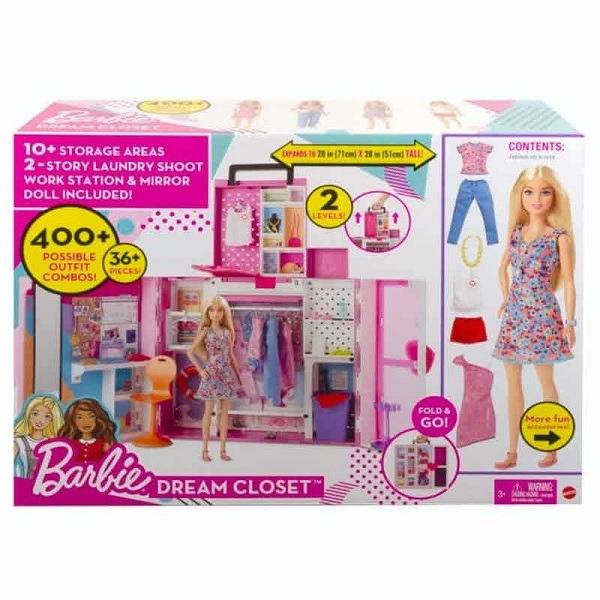 Barbie Álom öltöző szoba játékszett Barbie babával