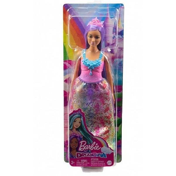 Barbie Dreamtopia: Lila hajú hercegnő baba