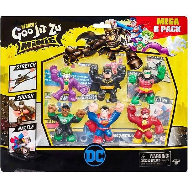 Goo Jit Zu nyújtható mini akciófigurák – DC Super Heroes 6 db-os szett