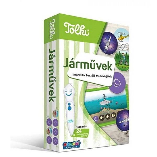 Tolki Interaktív beszélő memóriajáték – Járművek