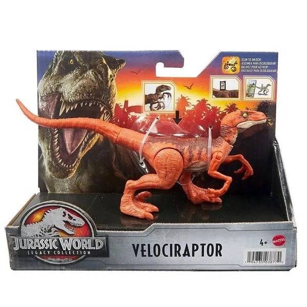 Jurassic World Legacy Collection dinó figura – Velociraptor vörös