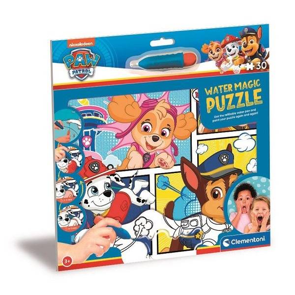 Clementoni vízzel festhető puzzle 30 db-os – Mancs őrjárat