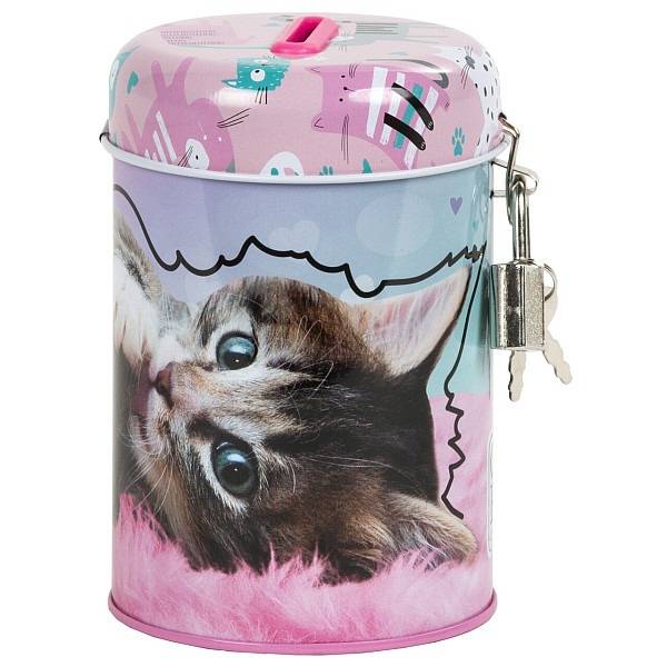 Cleo & Frank cicás persely lakattal – Cat MeoW
