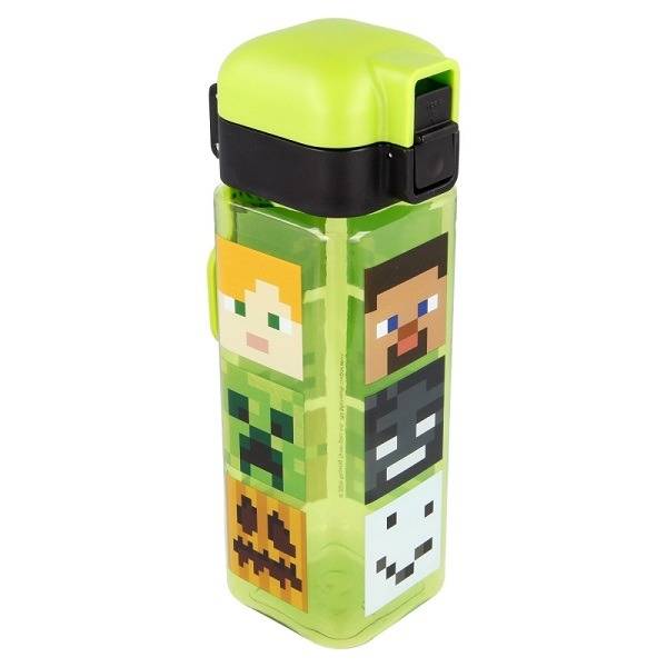 Szögletes Minecraft kulacs 550 ml