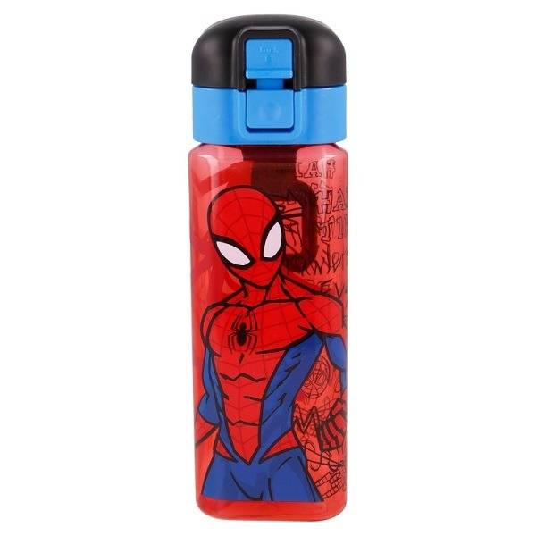 Szögletes Spiderman kulacs 550 ml