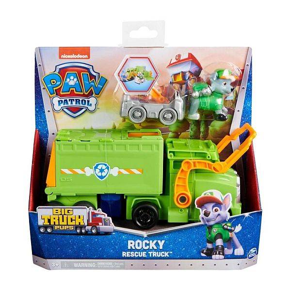 Mancs őrjárat Big Truck Pups mentőkamion figurával – Rocky