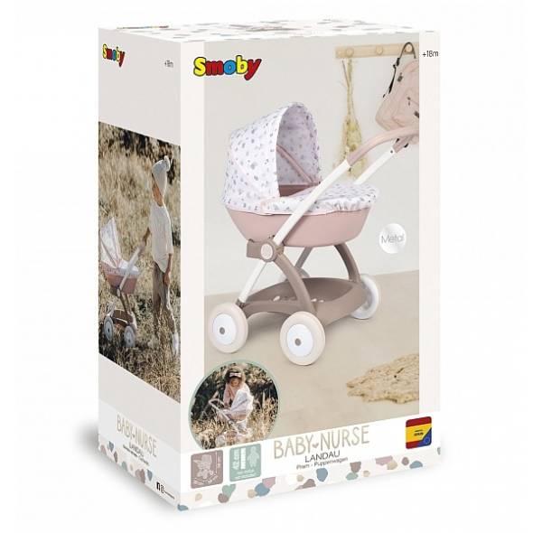 Baby Nurse játék újszülött babakocsi – pasztell