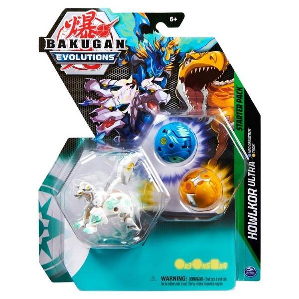 Bakugan Evolutions kezdőcsomag 3db-os – Howlkor Ultra, Neo Pegatrix, Trox